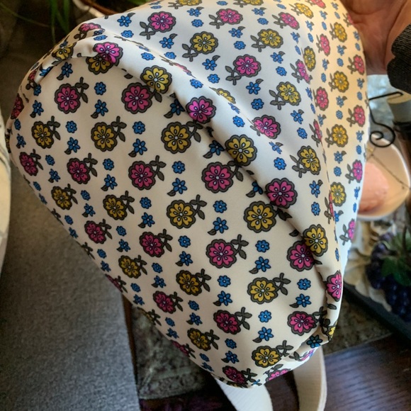 Authentic TORY BURCH leather/canvas bucket drawstring crossbody - Picture 13 of 16